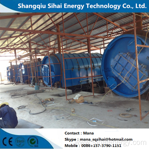 Pyrolysis Machine for Waste Rubber with Heating Method